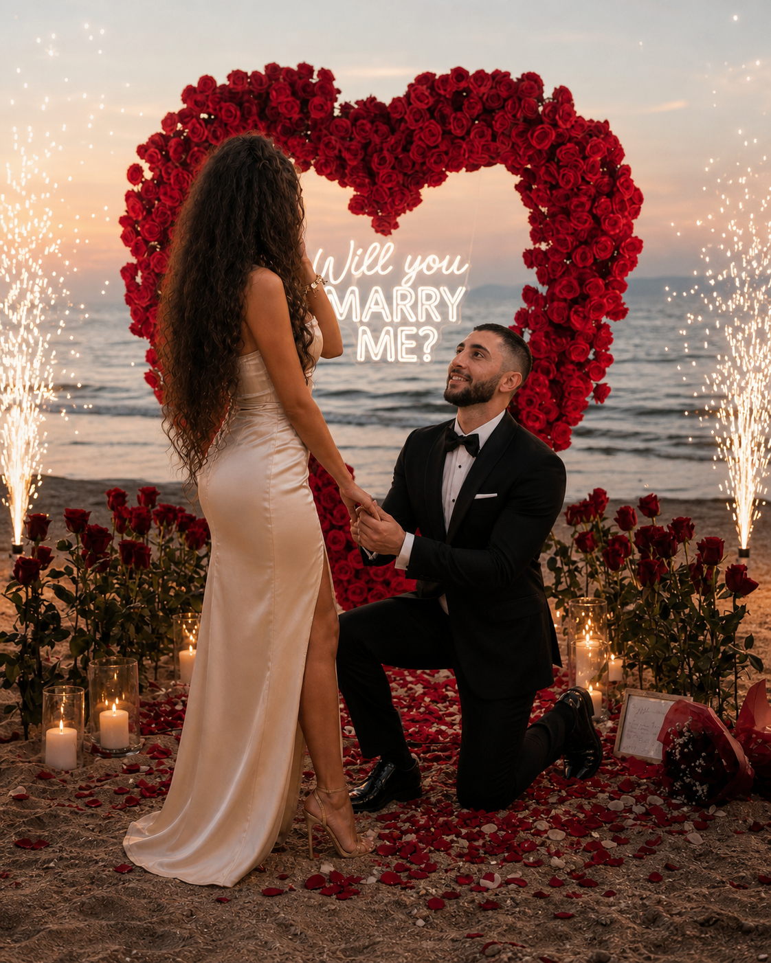 Martin proposing to Nasim